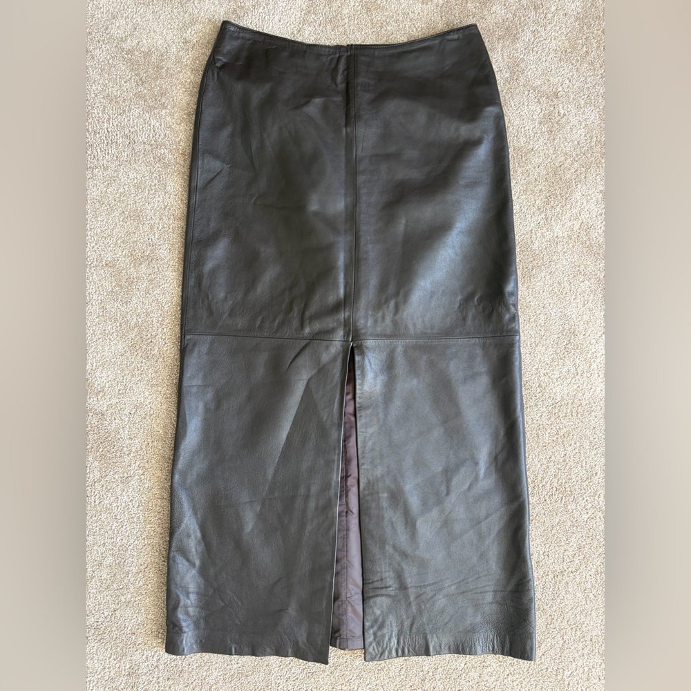 111 STATE Leather Maxi Skirt
